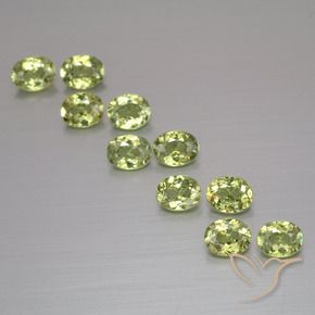 2.09 ct natürliche Warmes Erdgrün Demantoider Granat-Edelsteine, Oval, VS