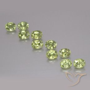 2.51 ct natürliche Mittelgrün Demantoider Granat-Edelsteine, Oval, VS