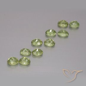 2.51 ct natürliche Mittelgrün Demantoider Granat-Edelsteine, Oval, VS