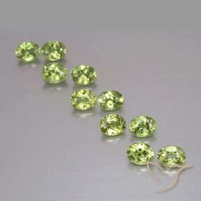 2.54 ct natürliche Mittelgrün Demantoider Granat-Edelsteine, Oval, VS