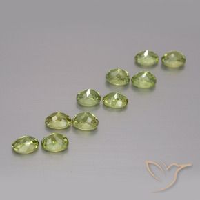 2.40 ct natürliche Warmes Erdgrün Demantoider Granat-Edelsteine, Oval, VS