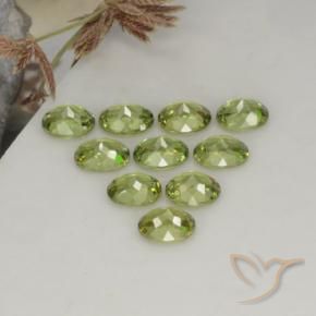 2.19 ct natürliche Olivgrün Demantoider Granat-Edelsteine, Oval, VS