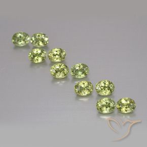 2.44 ct natürliche Mittelgrün Demantoider Granat-Edelsteine, Oval, VS