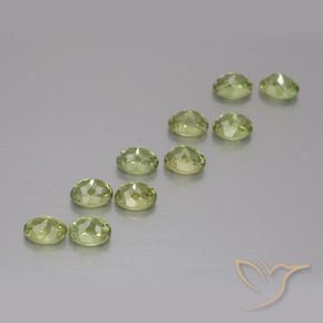 2.44 ct natürliche Mittelgrün Demantoider Granat-Edelsteine, Oval, VS