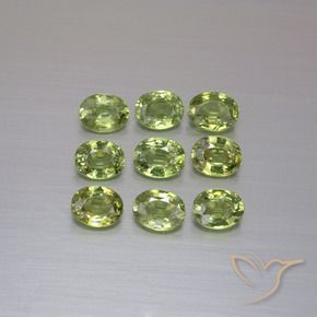 2.11 ct natürliche Mittelgrün Demantoider Granat-Edelsteine, Oval, VS