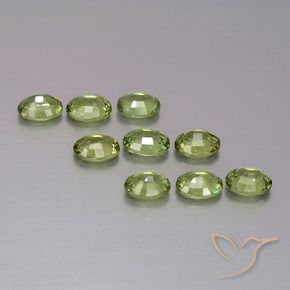 2.11 ct natürliche Mittelgrün Demantoider Granat-Edelsteine, Oval, VS