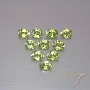 1.92 ct natürliche Olivgrün Demantoider Granat-Edelsteine, Oval, VS