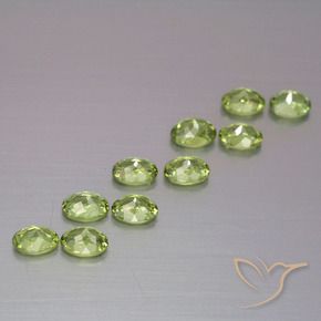 1.92 ct natürliche Olivgrün Demantoider Granat-Edelsteine, Oval, VS