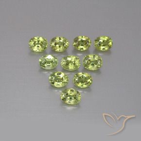 2.66 ct natürliche Medium Light Green Demantoider Granat-Edelsteine, Oval, VS
