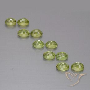 2.66 ct natürliche Medium Light Green Demantoider Granat-Edelsteine, Oval, VS