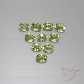 2.05 ct natürliche Warmes Grün Demantoider Granat-Edelsteine, Oval, VS