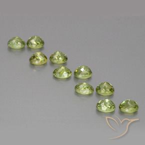 2.73 ct natürliche Helles Erdgrün Demantoider Granat-Edelsteine, Oval, VS