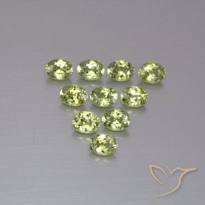 1.93 ct natürliche Olivgrün Demantoider Granat-Edelsteine, Oval, VS