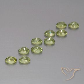 1.93 ct natürliche Olivgrün Demantoider Granat-Edelsteine, Oval, VS