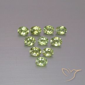 1.72 ct natürliche Mittelgrün Demantoider Granat-Edelsteine, Oval, VS