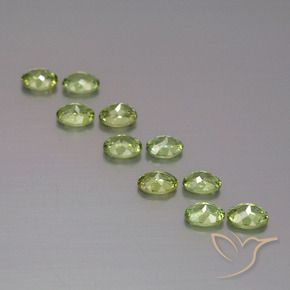 1.72 ct natürliche Mittelgrün Demantoider Granat-Edelsteine, Oval, VS