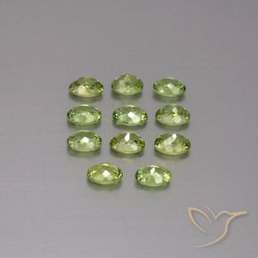 1.83 ct natürliche Olivgrün Demantoider Granat-Edelsteine, Oval, VS