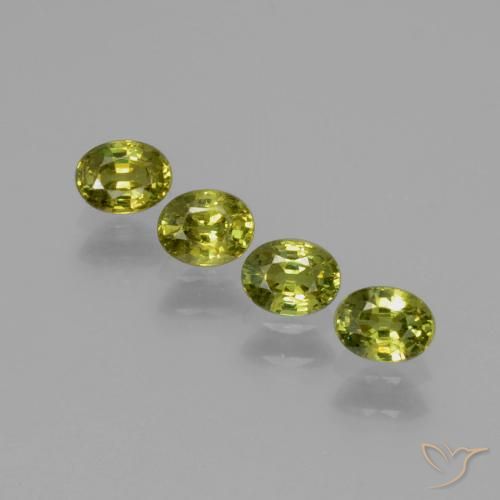 1.02ctw Natürlicher Medium Light Green Demantoider Granat, Oval, VS