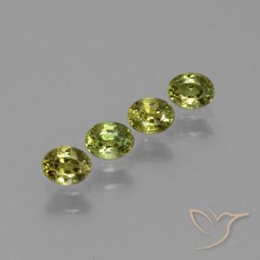 0.95 ct natürliche gelblich-grün Demantoider Granat-Edelsteine, Oval, VS