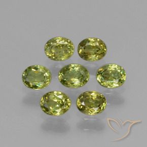 1.50 ct natürliche gelblich-grün Demantoider Granat-Edelsteine, Oval, VS