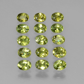 3.34 ct natürliche Warmes Grün Demantoider Granat-Edelsteine, Oval Schliff, VS