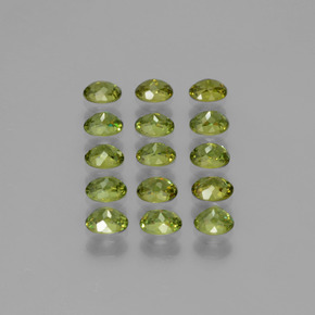 3.34 ct natürliche Warmes Grün Demantoider Granat-Edelsteine, Oval Schliff, VS