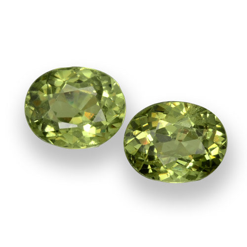 0,93 ct natürliche grüner Demantoid-Edelsteine, Oval Schliff, VS