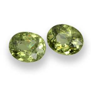 0,93 ct natürliche grüner Demantoid-Edelsteine, Oval Schliff, VS