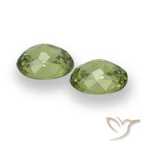 0.88 ct natürliche Helles Waldgrün Demantoider Granat-Edelsteine, Oval Schliff, VS