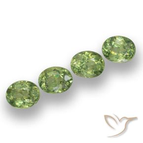 1.48 ct natürliche Waldgrün Demantoider Granat-Edelsteine, Oval, VS