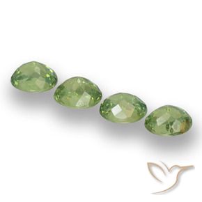 1.48 ct natürliche Waldgrün Demantoider Granat-Edelsteine, Oval, VS