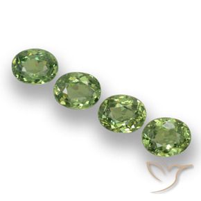 1.42 ct natürliche Waldgrün Demantoider Granat-Edelsteine, Oval, VS