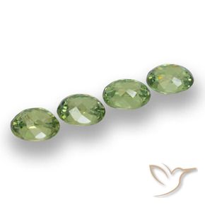 1.42 ct natürliche Waldgrün Demantoider Granat-Edelsteine, Oval, VS