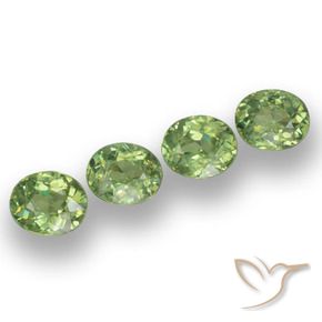 1.78 ct natürliche Warmes Grün Demantoider Granat-Edelsteine, Oval, VS