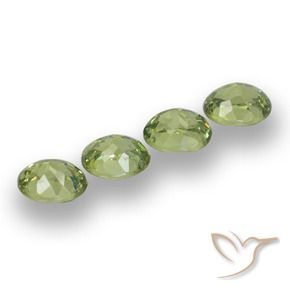 1.47 ct natürliche Waldgrün Demantoider Granat-Edelsteine, Oval, VS