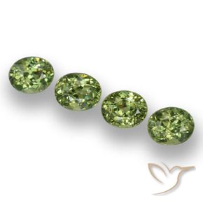 1.65 ct natürliche Warmes Grün Demantoider Granat-Edelsteine, Oval, VS