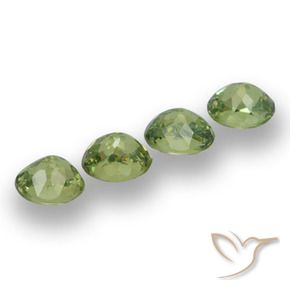 1.65 ct natürliche Warmes Grün Demantoider Granat-Edelsteine, Oval, VS