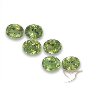 1.81 ct natürliche Warmes Grün Demantoider Granat-Edelsteine, Oval, VS