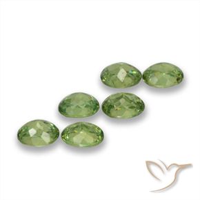 1.81 ct natürliche Warmes Grün Demantoider Granat-Edelsteine, Oval, VS