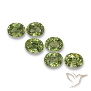 2.04 ct natürliche Waldgrün Demantoider Granat-Edelsteine, Oval, VS