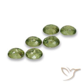 2.04 ct natürliche Waldgrün Demantoider Granat-Edelsteine, Oval, VS