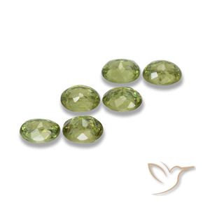 1.88 ct natürliche Mittelgrün Demantoider Granat-Edelsteine, Oval, VS