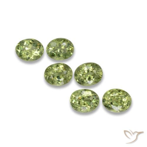 2.06 ct natürliche Olivgrün Demantoider Granat-Edelsteine, Oval, VS