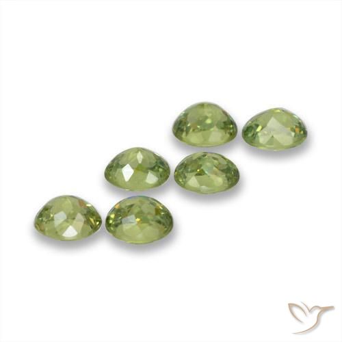 2.06 ct natürliche Olivgrün Demantoider Granat-Edelsteine, Oval, VS
