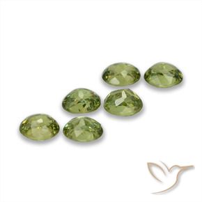 1.97 ct natürliche gelblich-grün Demantoider Granat-Edelsteine, Oval, VS