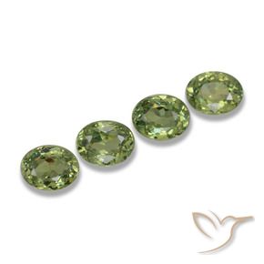 1.23 ct natürliche Waldgrün Demantoider Granat-Edelsteine, Oval, VS