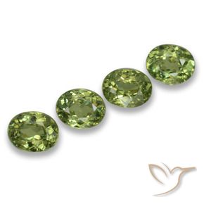 1.27 ct natürliche Waldgrün Demantoider Granat-Edelsteine, Oval, VS