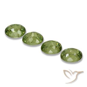 1.27 ct natürliche Waldgrün Demantoider Granat-Edelsteine, Oval, VS