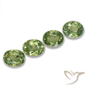 1.14 ct natürliche Warmes Grün Demantoider Granat-Edelsteine, Oval, VS