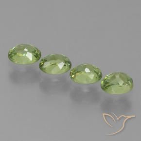 1.27 ct natürliche Mittelgrün Demantoider Granat-Edelsteine, Oval, VS